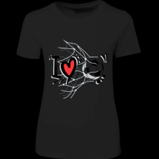 Createyou I love foci - Női , Fekete , S