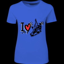 Createyou I love Hockey - Női , Királykék , M női póló