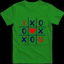 Createyou I Love You amőba - Gyermek , Zöld , L gyerek póló