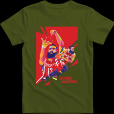 Createyou JAMES HARDEN - Gyermek - Sötétzöld - S gyerek póló