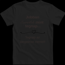 Createyou Jobban szeretlek... - Férfi - Fekete - M férfi póló