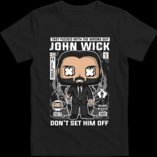 Createyou John Wick - Gyermek - Fekete - XS gyerek póló