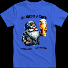 Createyou Jól bírom a sört - Férfi - Királykék - 2XL férfi póló