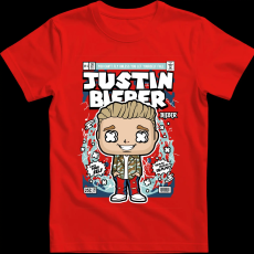 Createyou Justin Bieber - Gyermek - Piros - M