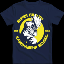 Createyou Kame Hame Ha - Gyermek - Sötétkék - M gyerek póló