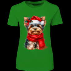 Createyou Karácsonyi Yorki - Női - Zöld - XL