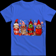 Createyou Kari manók bögrékben - Férfi - Királykék - XL férfi póló