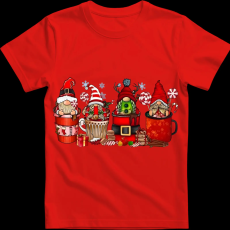 Createyou Kari manók bögrékben - Férfi - Piros - 2XL