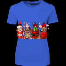 Createyou Kari manók bögrékben - Női - Királykék - S női póló