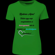 Createyou Kedves Apa! - Női - Zöld - 2XL