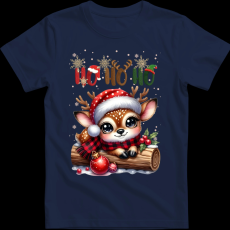 Createyou Kicsi szarvas HoHoHo - Gyermek - Sötétkék - L