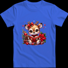 Createyou Kicsi szarvas olvas - Férfi - Királykék - S