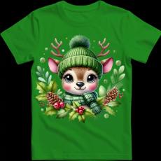 Createyou Kicsi szarvas zöldben - Gyermek - Zöld - XL