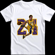 Createyou Kobe Dunk - Gyermek - Fehér - XL gyerek póló