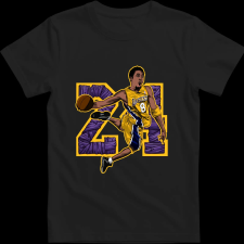 Createyou Kobe Dunk - Gyermek - Fekete - XS gyerek póló