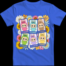 Createyou Labubu, 6 db - Férfi - Királykék - 2XL