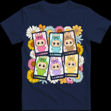 Createyou Labubu, 6 db - Férfi - Sötétkék - S