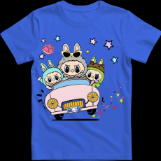 Createyou Labubu, autóval - Férfi - Királykék - XL