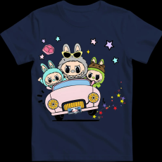 Createyou Labubu, autóval - Férfi - Sötétkék - S