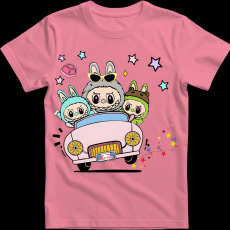 Createyou Labubu, autóval - Gyermek - Pink - S