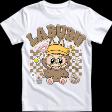 Createyou Labubu, barna - Férfi - Fehér - L férfi póló