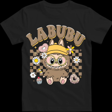 Createyou Labubu, barna - Férfi - Fekete - L férfi póló