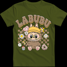 Createyou Labubu, barna - Férfi - Sötétzöld - 3XL