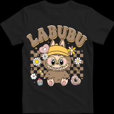 Createyou Labubu, barna - Gyermek - Fekete - L gyerek póló