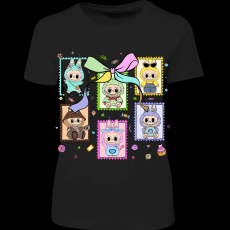 Createyou Labubu, bélyeg - Női - Fekete - XL