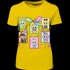 Createyou Labubu, bélyeg - Női - Sárga - XL