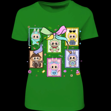 Createyou Labubu, bélyeg - Női - Zöld - 2XL