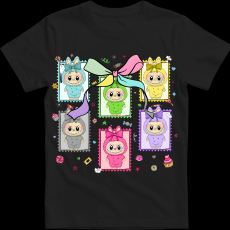 Createyou Labubu, bélyegek - Férfi - Fekete - XL