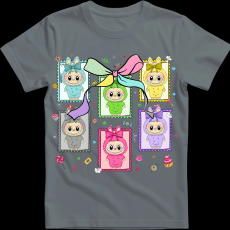 Createyou Labubu, bélyegek - Gyermek - Szürke - S