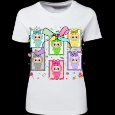 Createyou Labubu, bélyegek - Női - Fehér - XL női póló