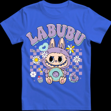 Createyou Labubu és a fánk, lila - Férfi - Királykék - L férfi póló