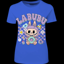 Createyou Labubu és a fánk, lila - Női - Királykék - L női póló