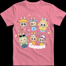 Createyou Labubu, hatan vannak - Férfi - Pink - 2XL férfi póló