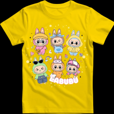 Createyou Labubu, hatan vannak - Férfi - Sárga - L