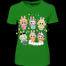 Createyou Labubu, hatan vannak - Női - Zöld - 2XL