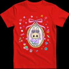 Createyou Labubu kép - Férfi - Piros - S férfi póló