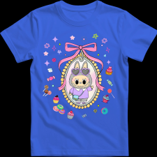 Createyou Labubu kép - Gyermek - Királykék - XS gyerek póló