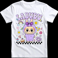 Createyou Labubu, lila - Férfi - Fehér - 3XL
