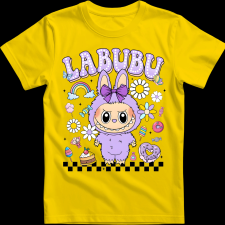 Createyou Labubu, lila - Férfi - Sárga - 2XL férfi póló