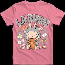 Createyou Labubu macival, szürke - Férfi - Pink - 3XL férfi póló