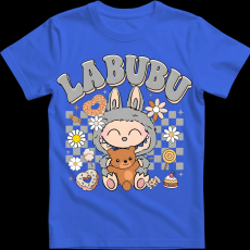 Createyou Labubu macival, szürke - Gyermek - Királykék - M