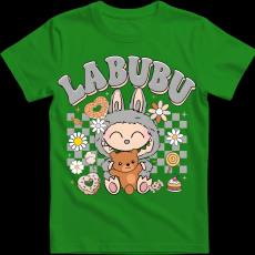 Createyou Labubu macival, szürke - Gyermek - Zöld - XL