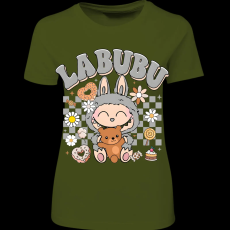 Createyou Labubu macival, szürke - Női - Sötétzöld - 2XL