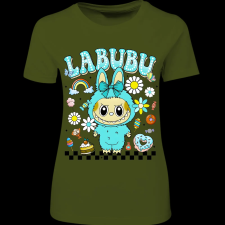 Createyou Labubu, menta - Női - Sötétzöld - M női póló