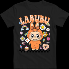 Createyou Labubu, narancssárga - Férfi - Fekete - XL