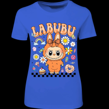Createyou Labubu, narancssárga - Női - Királykék - S női póló